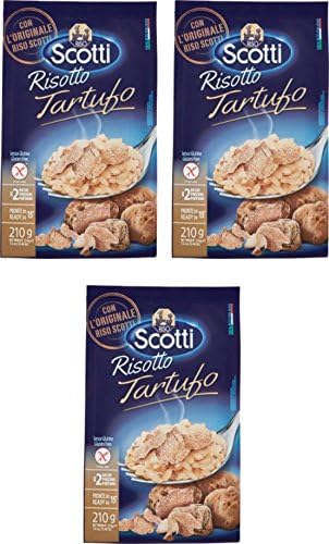 Scotti: Risotto with truffles 7.4 Ounce (210gr) Package Pack of 3 [ Italian Import ]