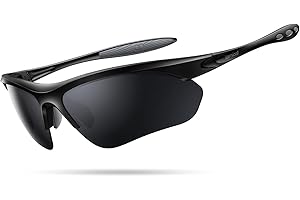 Lamicall 22g Polarized Sports Sunglasses for Men Women - UV400 Protection Sun Glasses Running Cycling Fishing Golf Driving