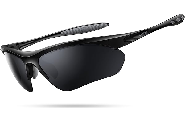 Lamicall 22g Polarized Sports Sunglasses for Men Women - UV400 Protection Sun Glasses Running Cycling Fishing Golf Driving