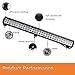 Senlips 180C-C3CR, 28inch 180W Spot Flood Combo Waterproof Truck Boat Off Road Bar Fog Led Work Lights Driving Lamp with Mounting Bracket for SUV ATV 4X4 4WD