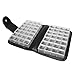 Simply Genius Black 14 Day Daily Pill Organizer, Travel Pill Case, Medicine Container, AM/PM, Day and Night, Weekly Pill Box Organizer