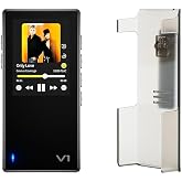 TempoTec Variations V1 Portable HiFi Music Player,Digital Audio Player with Two Way Bluetooth 5.1. 4.4mm&amp;3.5mm Headphone Ports +Black Back Clip