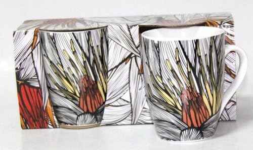 Standa Fine Bone China 13-ounce Mug Set For 2