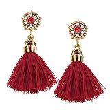 Jewel-encrusted Women Earrings Fashion Rhinestone Long Dangle Tassel Ear Drop