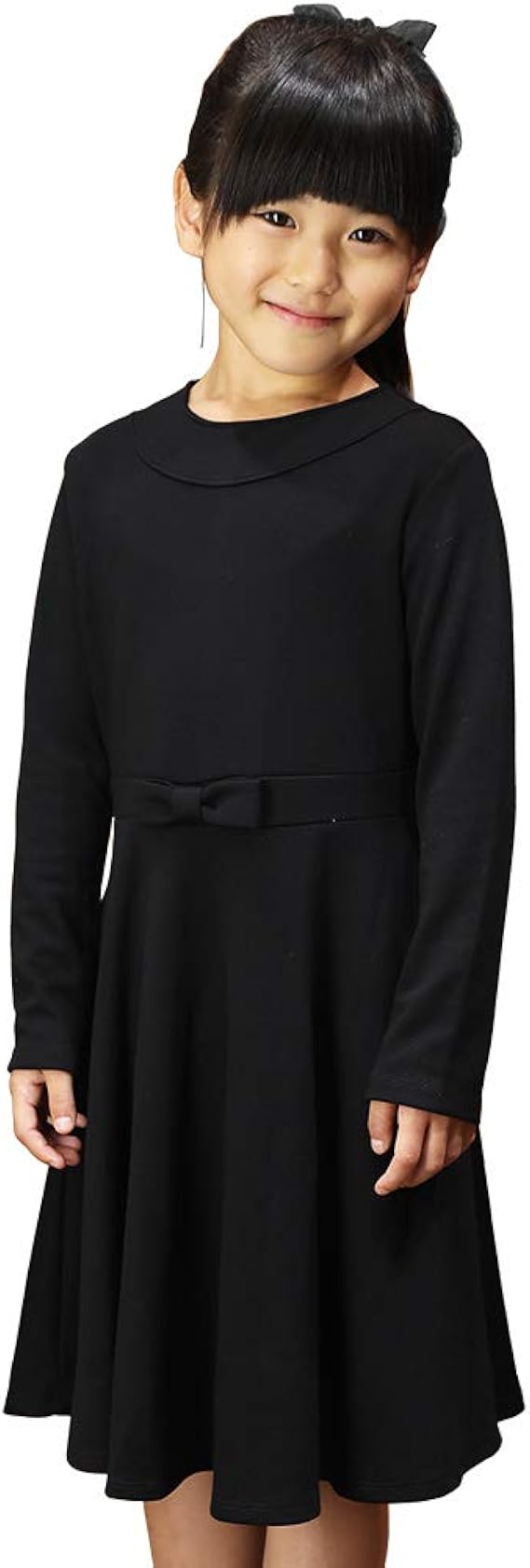 Amazon Co Jp Chopin ショパン 子供 喪服 女の子 96 2307 2507 長袖 フォーマルフレアワンピース ブラック 100cm 服 ファッション小物