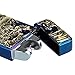 Padgene Electronic Pulse Double Arc Cigarette Lighter, Chinese Dragon Windproof Flameless USB Rechargeable Arc Lighter, Dark Blue