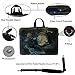 Meffort Inc 15 15.6 inch Neoprene Laptop Sleeve Bag Carrying Case with Hidden Handle and Adjustable Shoulder Strap - Clock Butterfly