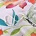 YMY Lightweight Microfiber Bedding Duvet Cover Set, Floral Printing Pattern (White, Queen)