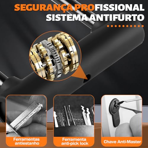 Cadeado para Bicicleta, Cadeado u Lock,Corrente Bicicleta, Tranca de Bicicleta