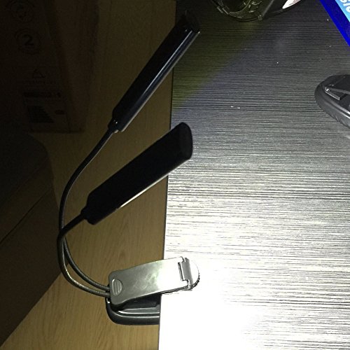 iMagitek Eye-Care LED COB Book Light, Sturdy Adjustable Clip On Bed Reading Light, Music Stand Lamp with 2 Flexible Arms, Perfect for Bookworms & Music Players