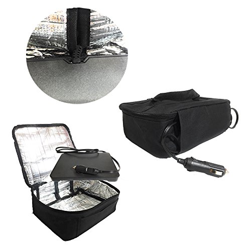 Starrysky Mini portable oven personal lunch containers Food Warmer Bag for Car, Business Travel, Camping, Truckers Portable Oven 12V Personal Crockpot Slow Cooker Microwave