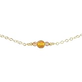 Luna Tide Citrine Dainty Choker in 14k Gold Fill