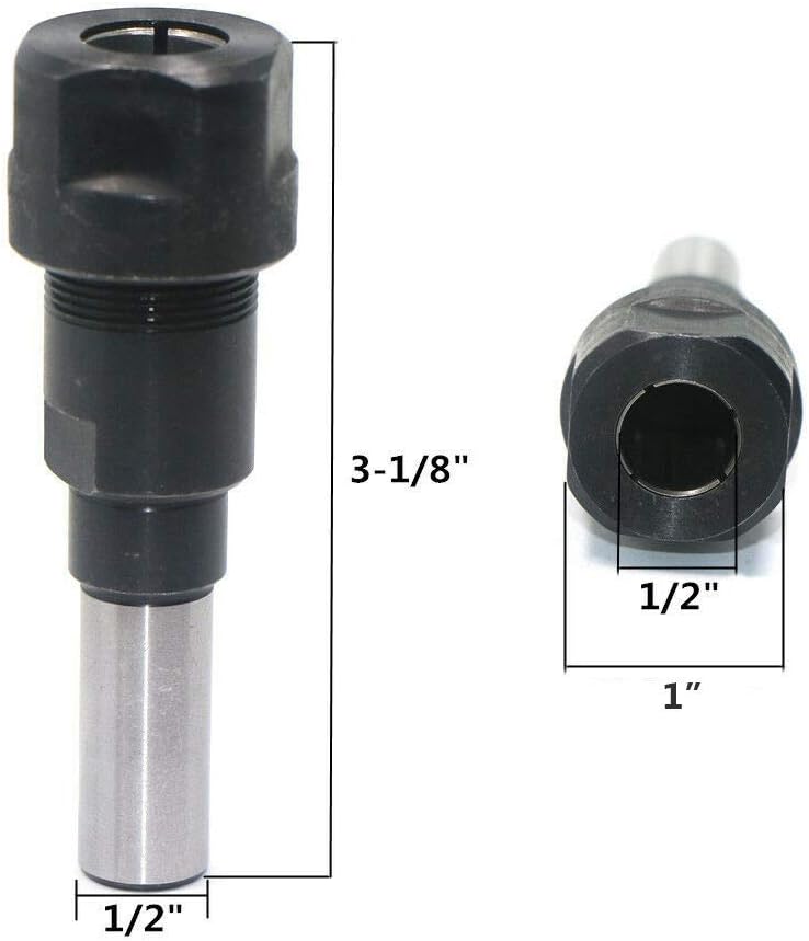 Gasea 1/2 Inch Shank Bits Router Collet Extension Chuck Rod Engraving Machine Extension Rod - Image 4