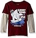 Lucky Brand Boys' Long Sleeve Graphic Doubler Tee Shirt