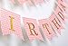 SIFAN Pink Dots Birthday Banners, Gold Birthday Party Supplies