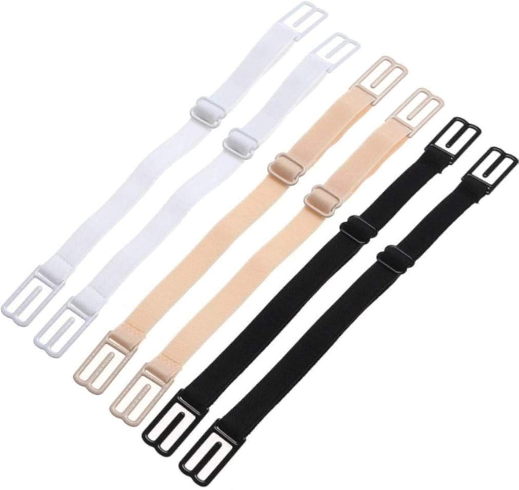 Onwon 6 Pieces Bra Strap Clips Elastic Adjustable Nonslip Strap Holder