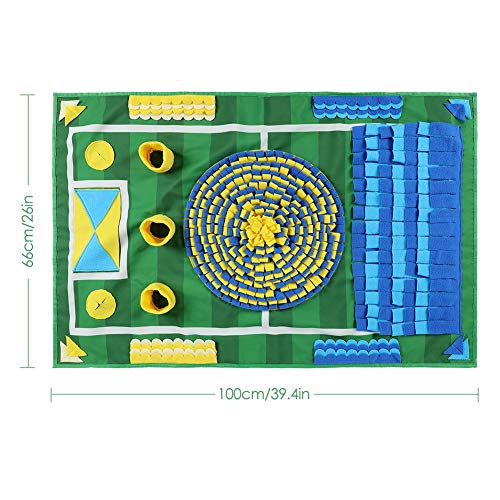 AMONIDA Snuffelmat voor Honden, Hondenvoermat, Mattrainingsspeelgoed, voermat, Grappig Mat voor Hond Moedigt Natuurlijke… - Afbeelding 4