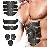 Muscle Toner, Hihappi Abdominal Toning Belt EMS ABS Toner Body Muscle Trainer Wireless Portable Unisex Fitness Training Gear for Abdomen/Arm/Leg Training Home Office Exercise Workout Equipment