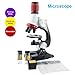 MMUSC Student Beginner Microscope With LED,100X/400X/1200X Magnification,Includes Accessory Set
