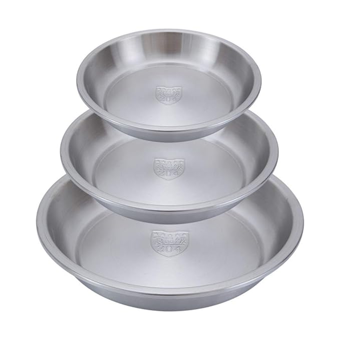 Placa de acero inoxidable disco plato plato engrosado placa de ...