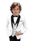 Tuxedo Suits for Boys 3 Pieces Slim Fit Boys Formal