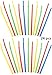 Ultimate Bar Caddy Assorted Swizzle Sticks, Disposable Flexible Straws (2 Sizes) – Ideal Bar Party Refill Kit for Organizers (60 Pieces)