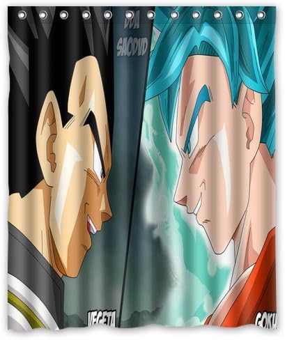 ScottShop Custom Dragon Ball Z Shower Curtain Decoration Waterproof Polyester Fabric Bathroom Shower Curtains 60 "x 72" Inch