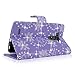 LG G4 Case - Cellularvilla Diamond Glitter Sparking Pu Leather Wallet Flip Open Pocket Credit/id Card Slots/Holder & Wrist Strap Case Cover for LG G4 (Purple Glitter)