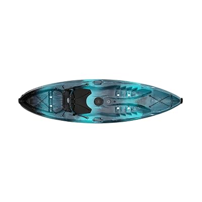 Perception - Tribe 9.5 - Sit on Top Kayak - Large Rear Storage with Tie Downs - 9.5 - Dapper