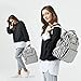 SoHo Collections, Wide opening diaper bag backpack 6 pcs set (black & white stripe)