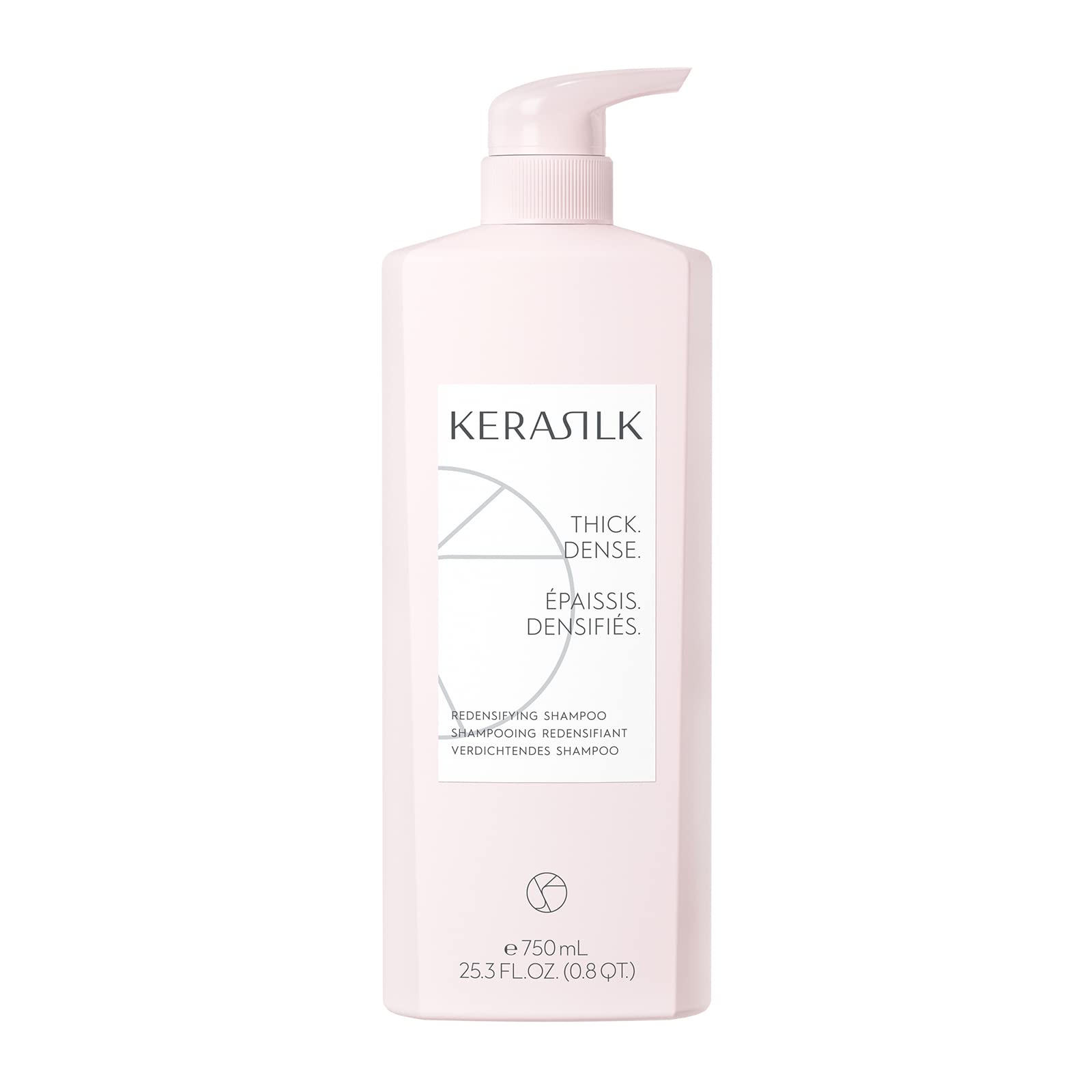Kerasilk Redensifying Shampoo, For Thin Hair, Revitalizes Scalp & Strengthens, Vegan, 750ml