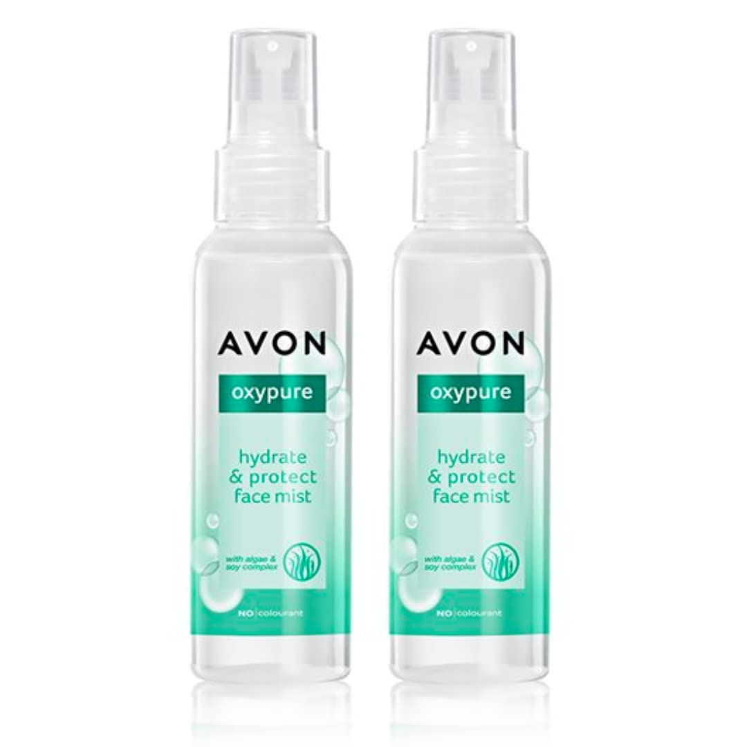 Pack of 2 Avon True Nutra Effects Hydrate and Protect Facial Mist - 2 x 100ml