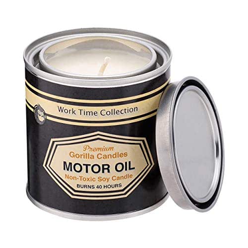 Motor Oil Scented Candle Handmade Products