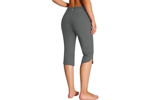 Emlovm Women's 18" Swim Capris Pants Modest Swimsuits for Ladies Long Swim Shorts with Pockets UPF50+ Lightweight