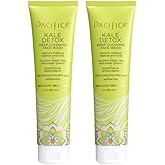 Pacifica Beauty Kale Detox Deep Cleaning Daily Face Wash + Cleanser, Coconut Water + Aloe Vera, For Oily and Blemish Prone Skin, 2 Pack, Sulfate and Paraben Free, Vegan and Cruelty Free