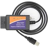 OBD2 Elm327 USB for FORScan with MS HS CAN Switch for Ford F150 F250 | Compatible with Forscan Adapter for Lincoln Mazda Mercury Code Reader Vehicle Scanner Diagnostic Programmer Tool