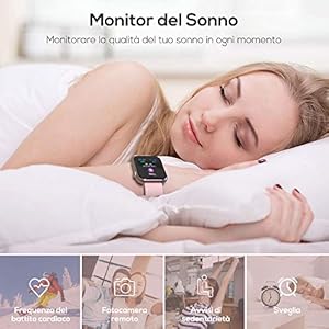 WWDOLL Smartwatch, Orologio Fitness Tracker Uomo Donna IP67 Cardiofrequnzimetro da Polso Contapassi e Calorie Activity… - immagine 7