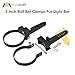 AUXMART Tube Clamps Mounting Brackets for LED Light bar Work Lights Fog Lights Off Road Lights Fit 3'' Bull Bar (1 Pair)