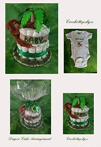 jungle theme diaper cake