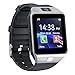 Pandaoo Smart Watch Mobile Phone DZ09 Unlocked Universal GSM Bluetooth 4.0 Music Player Camera Calendar Stopwatch Sync with Android Smartphones(Silver)
