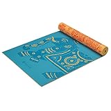 Gaiam Premium Print Reversible Yoga Mat, Elephant, 5mm