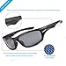 Duduma Polarized Sports Sunglasses for Running Cycling Fishing Golf Tr636 Flexible Superlight Frame (Black Matte Frame with Black Lens)