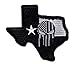 Punisher Skull Texas Shape Lone Star US Flag Tactical Morale Hook Loop Compatible Patch