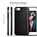 ROYBENS iPhone 7 Case Carbon Fiber, Hybrid Rubberized Ultra-Slim Anti-Slip Case TPU Leather Shockproof Cover for iPhone 7 (2016) - Black