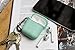 The OAKS Improved Airpods Case Protective Cover Skin with Lockable Carabiner and Airpods Strap Compatible with Airpods Charger Case (6 Colours Available) (Light Pink)
