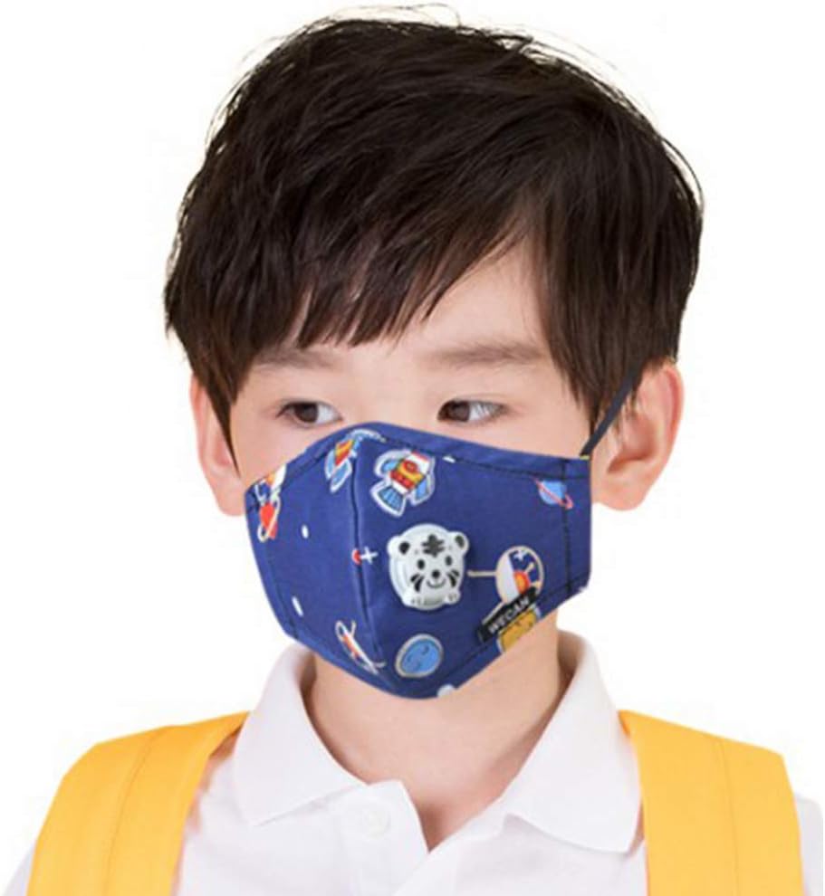 Cher9 Children Cartoon PM2.5 Mouth Mask, Anti Dust Winter Warm Respirator with Valve