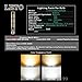 LETO 3 Pack 6W Vintage Long Tubular Light Bulb Dimmable ,UL Listed,60W Equivalent,LED Warm White 2700K,E26 Base decorative light bulbs