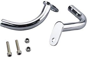 AIRCMT Saddlebags Saddle Bag Guard Eliminator Bracket Compatible With Harley Davidson Touring Electra Glide FLHT 1997-2008 (Chrome)