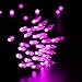 Brizled Halloween Lights, 100 LED 33ft Mini Christmas Light Set, Linkable LED String Lights 120V UL Certified Fairy Light for Indoor & Outdoor, Halloween, Wedding, Bedroom, Christmas Decoration, Pink