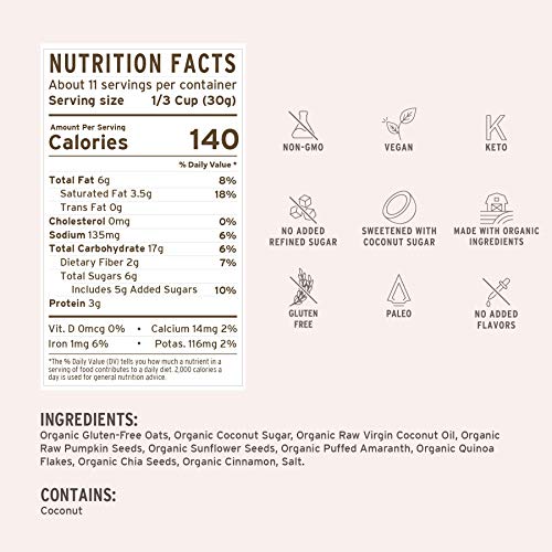 Purely Elizabeth Ancient Grain Granola, Pumpkin Cinnamon, (3 ct